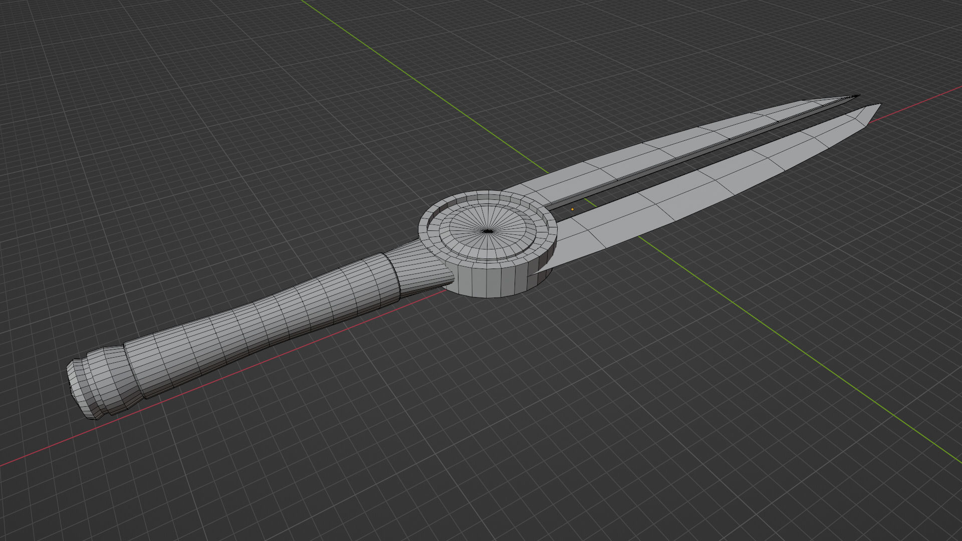 game ready low poly sword Free 3D model_5