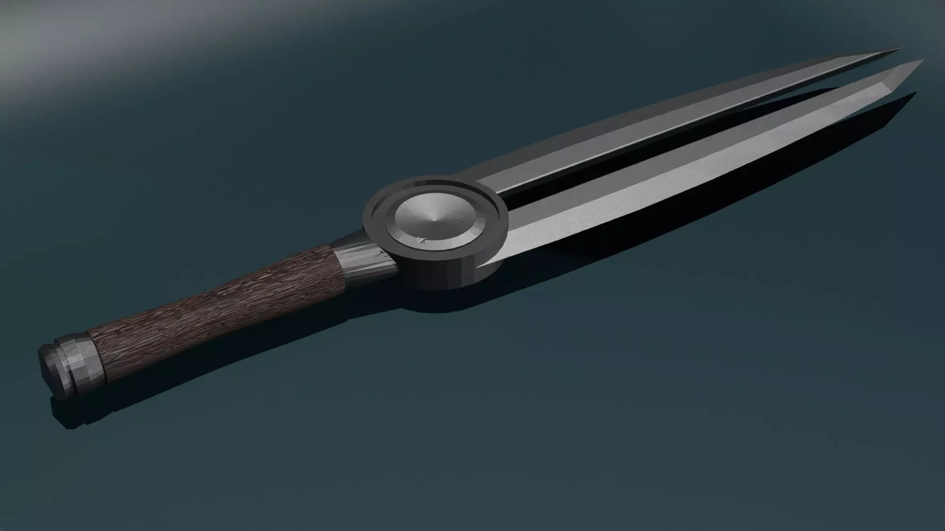 game ready low poly sword Free 3D model_0
