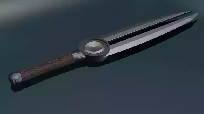 game ready low poly sword