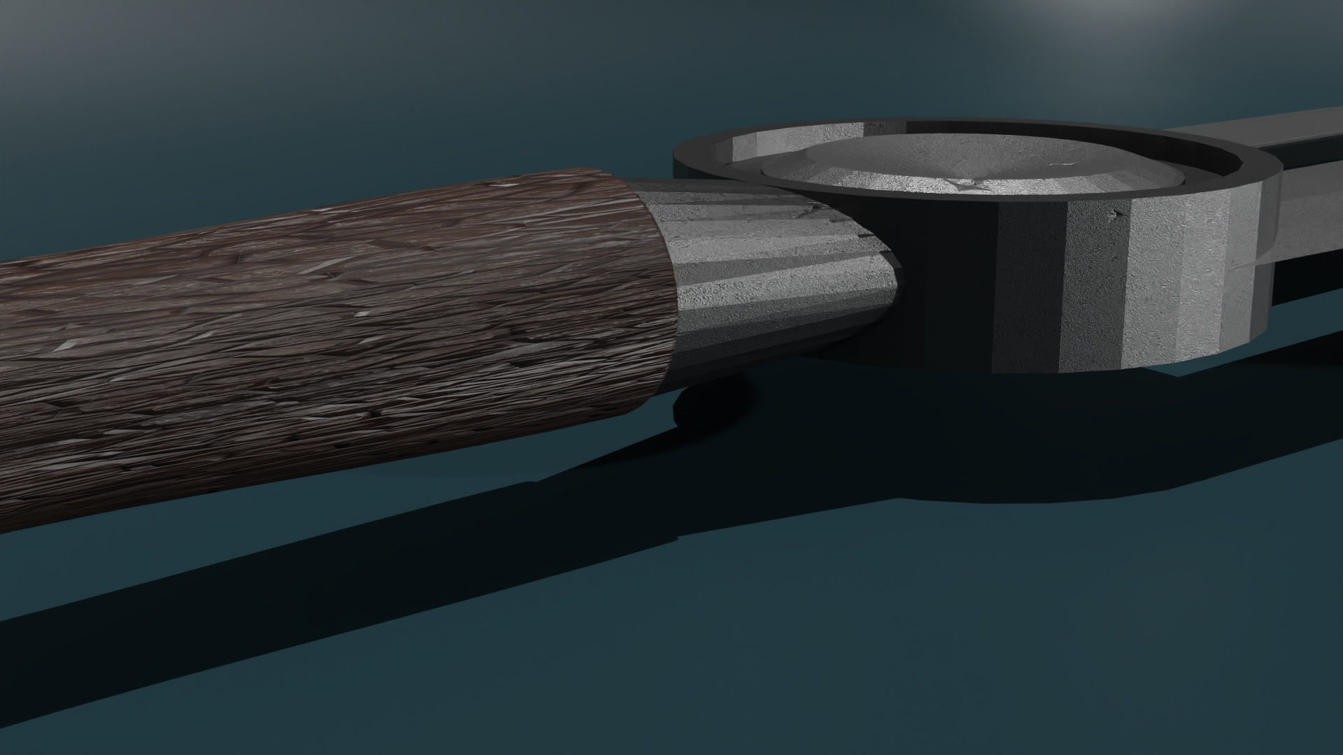 game ready low poly sword Free 3D model_3