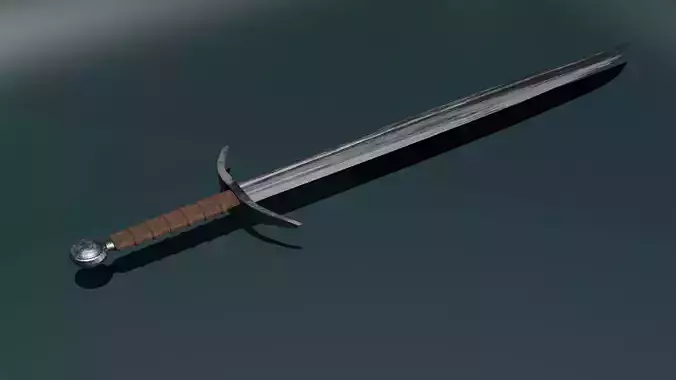 game ready low poly sword