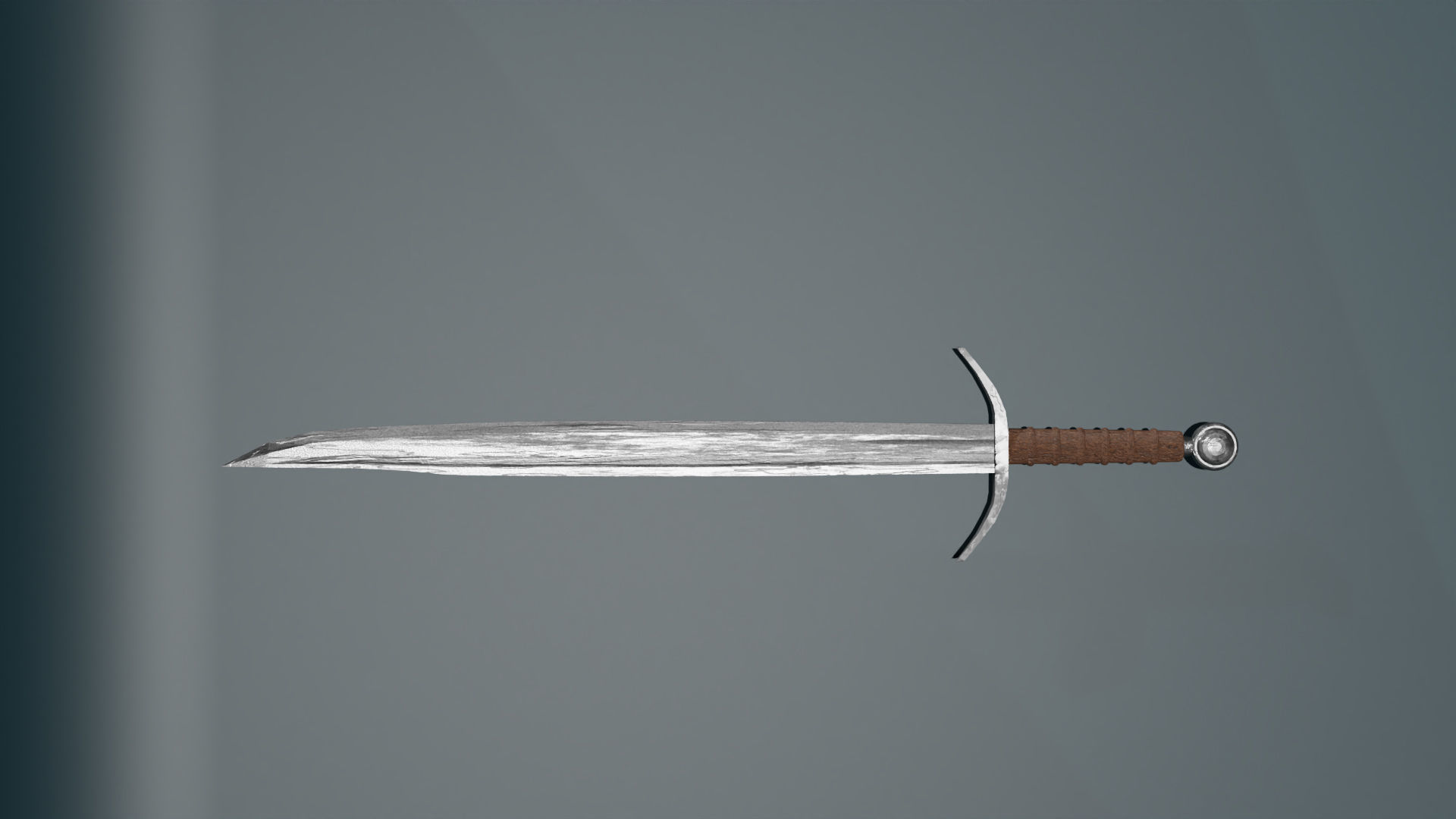 game ready low poly sword Free low-poly 3D model_1