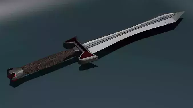 game ready low poly sword free 3D model | CGTrader