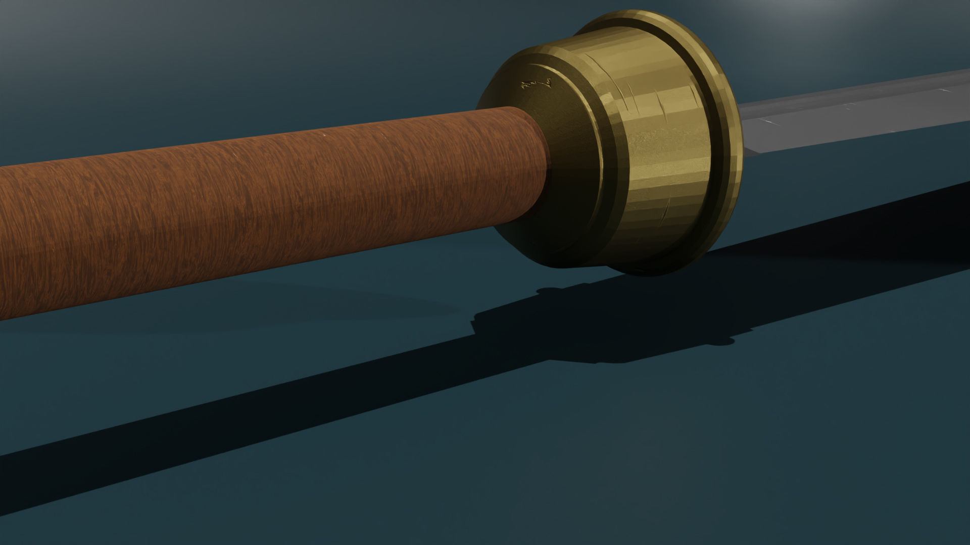 game ready low poly sword Free 3D model_3