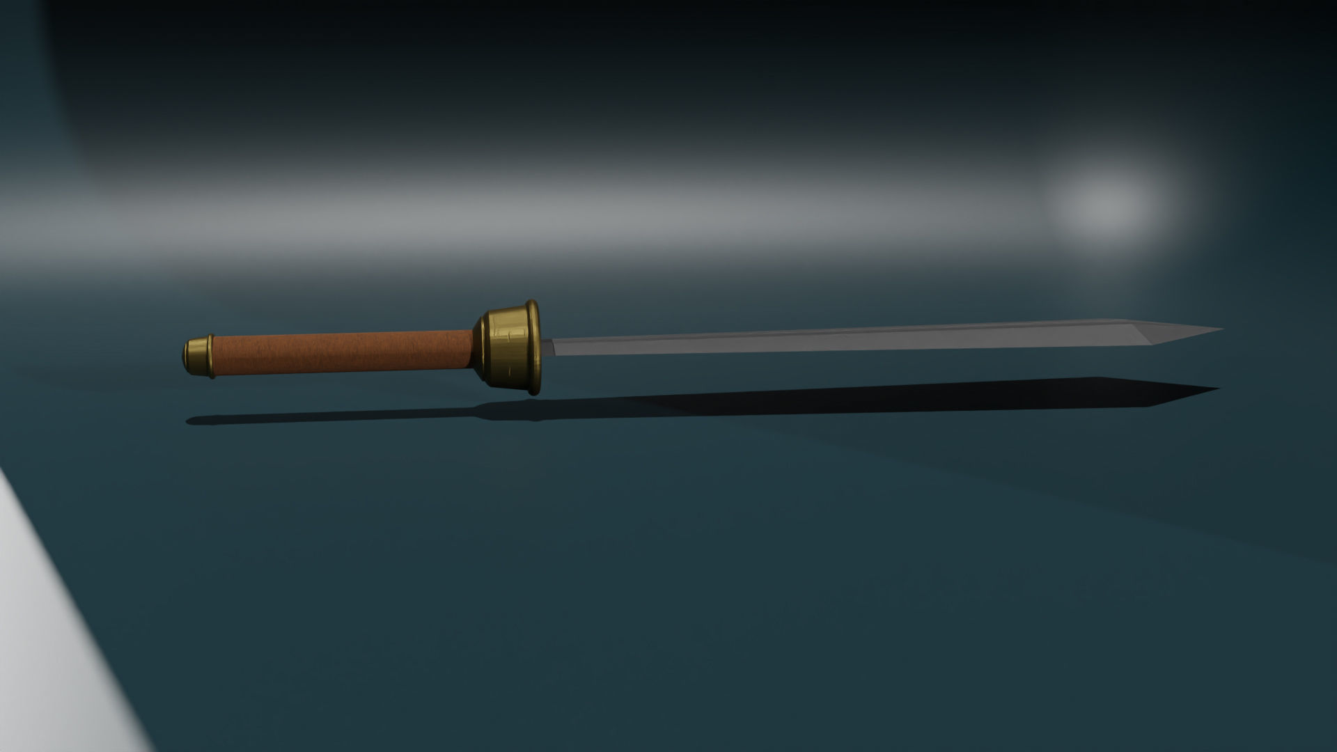 game ready low poly sword Free 3D model_2