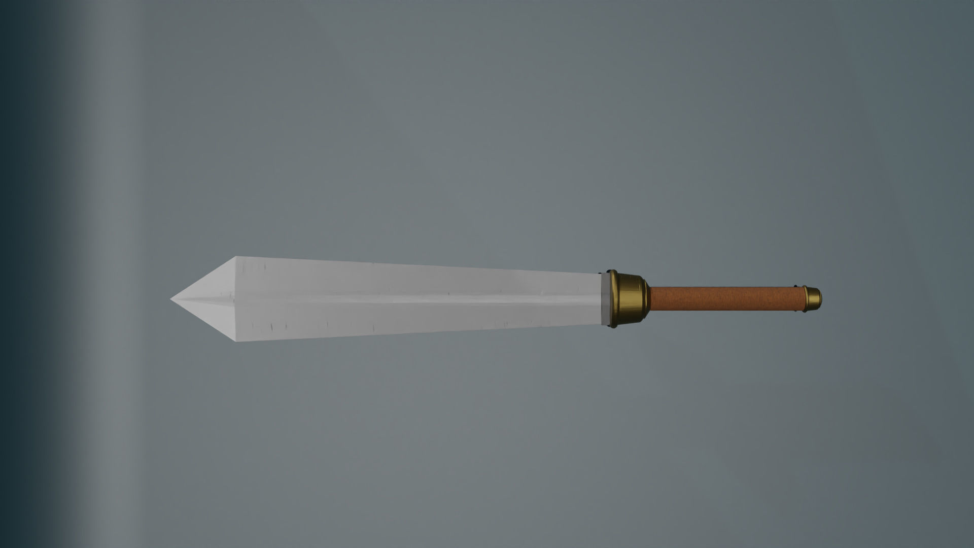 game ready low poly sword Free 3D model_1