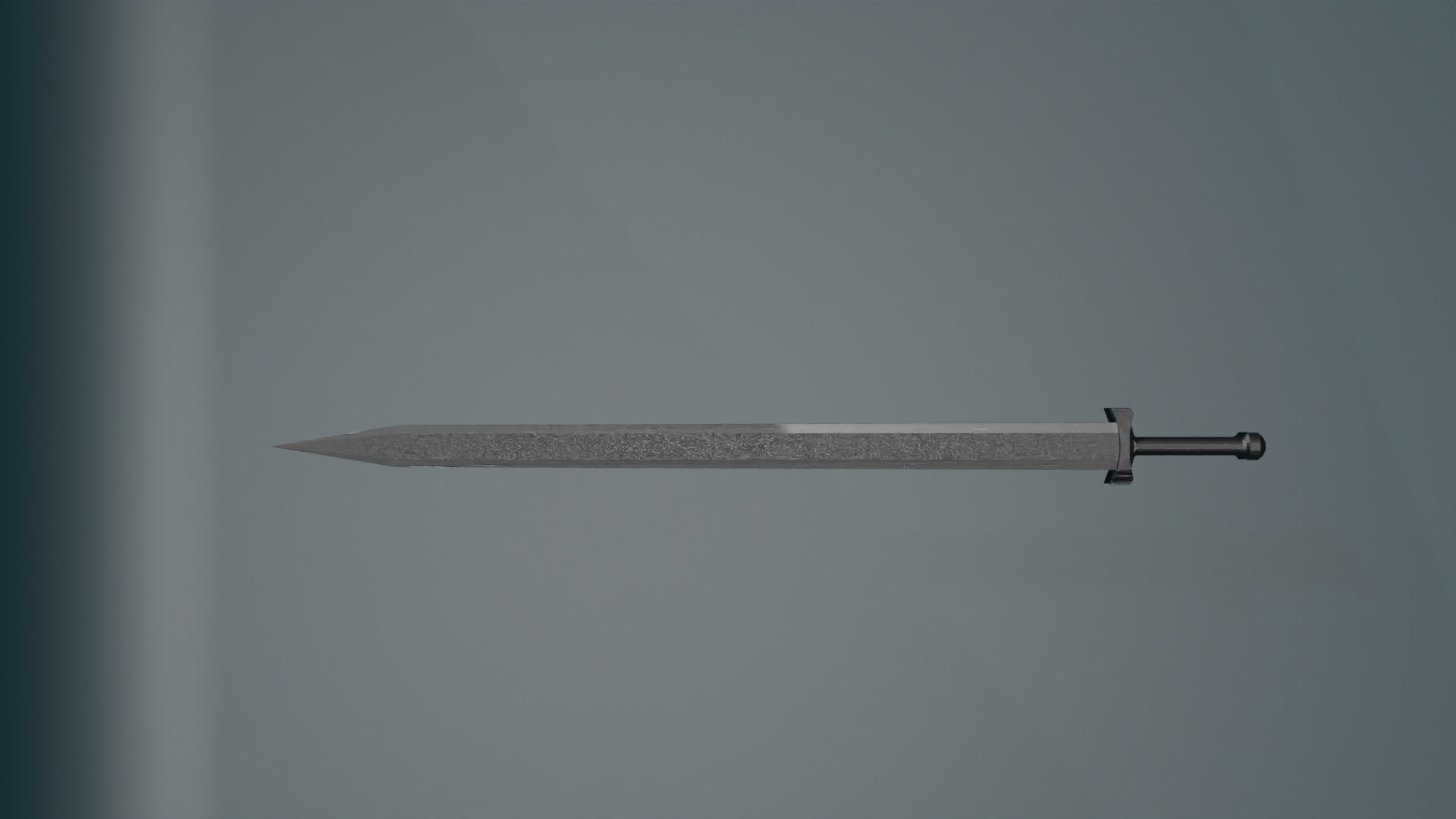 game ready low poly sword Free 3D model_1