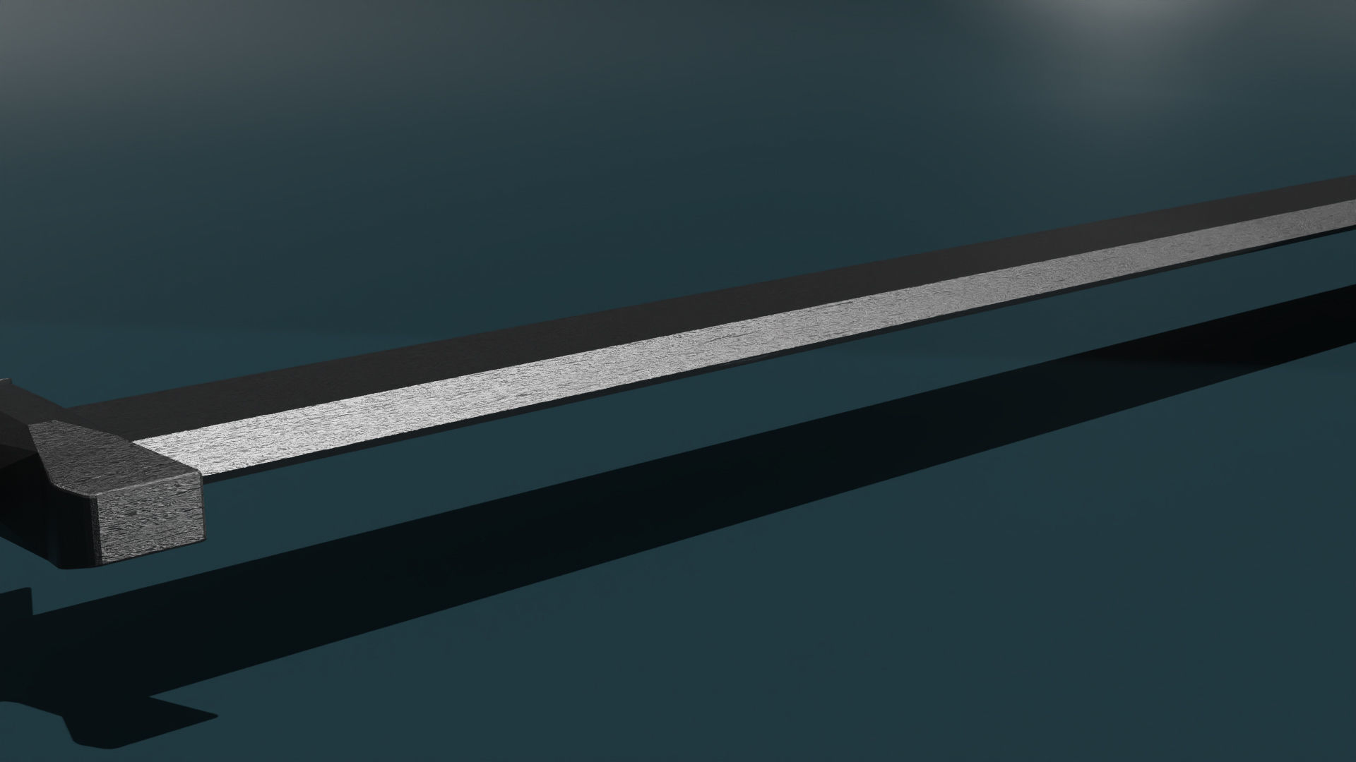 game ready low poly sword Free 3D model_3