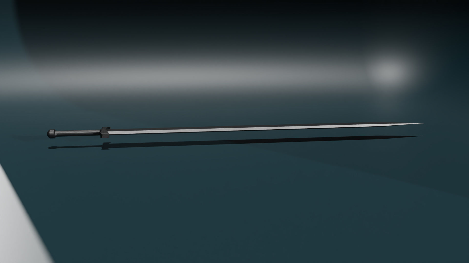 game ready low poly sword Free 3D model_2