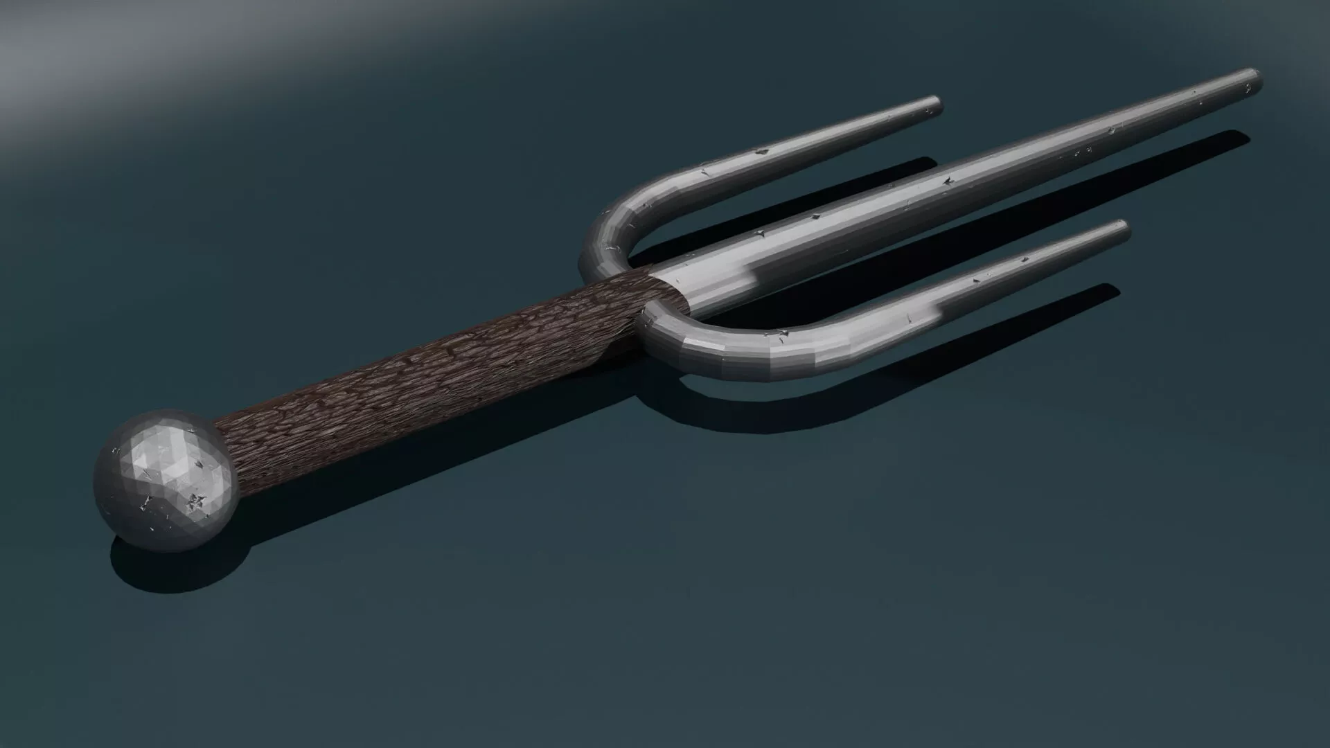 game ready low poly sword metal spear Free 3D model