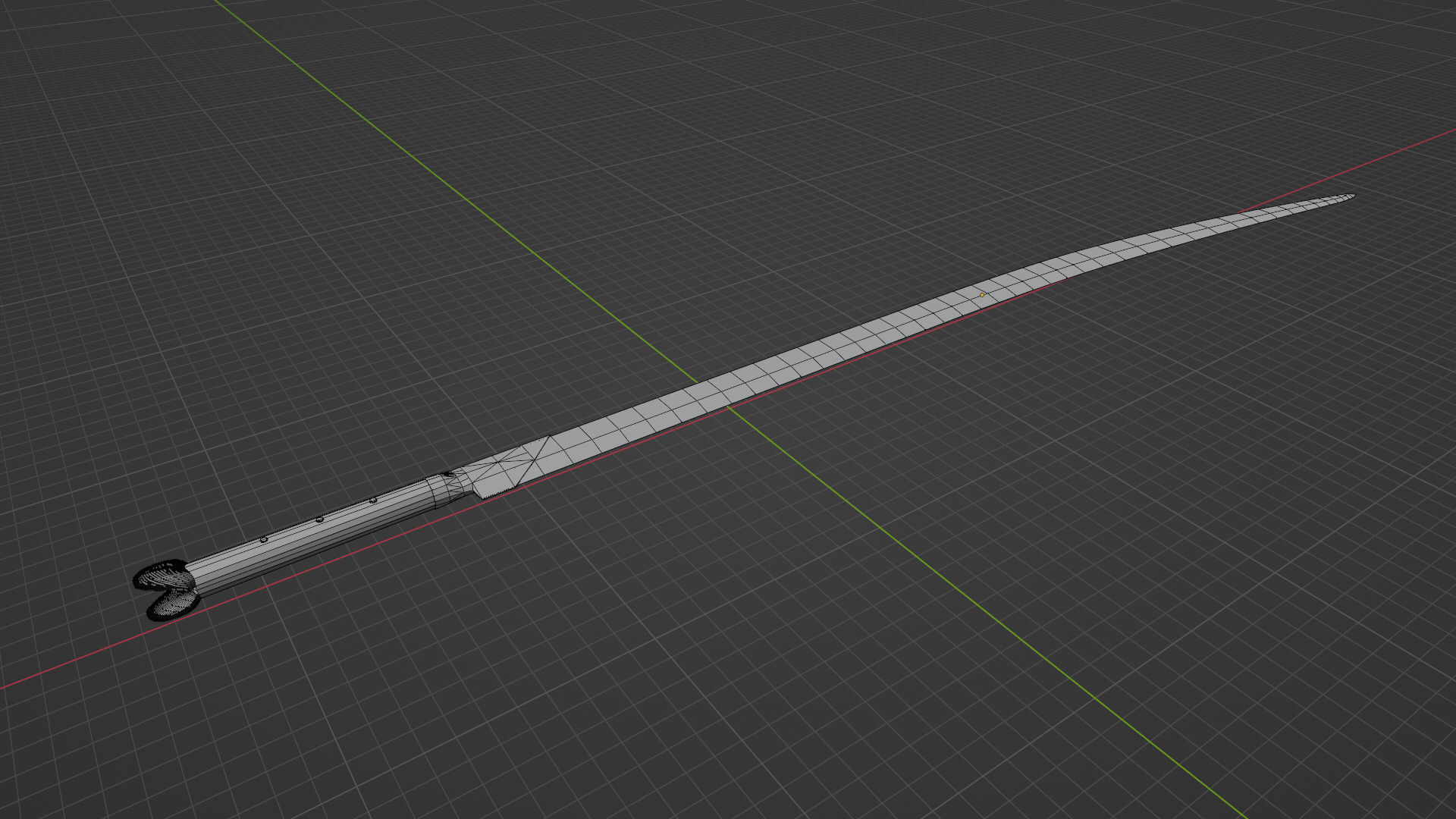 game ready low poly sword samurai Free 3D model_5