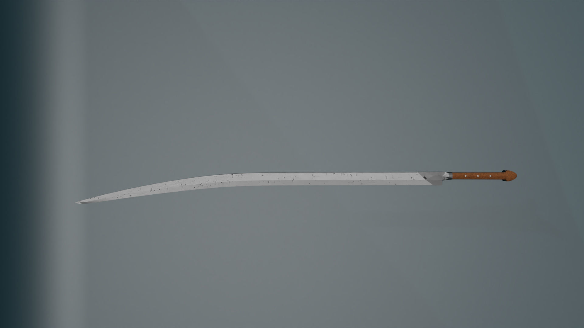 game ready low poly sword samurai Free 3D model_1