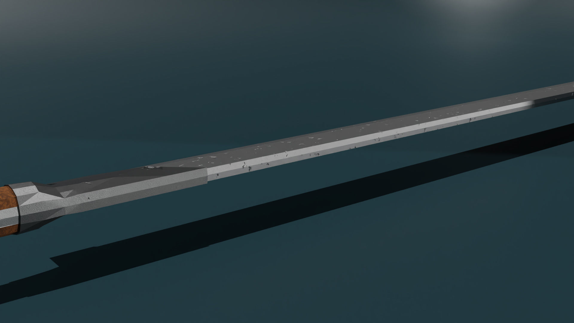 game ready low poly sword samurai Free 3D model_3