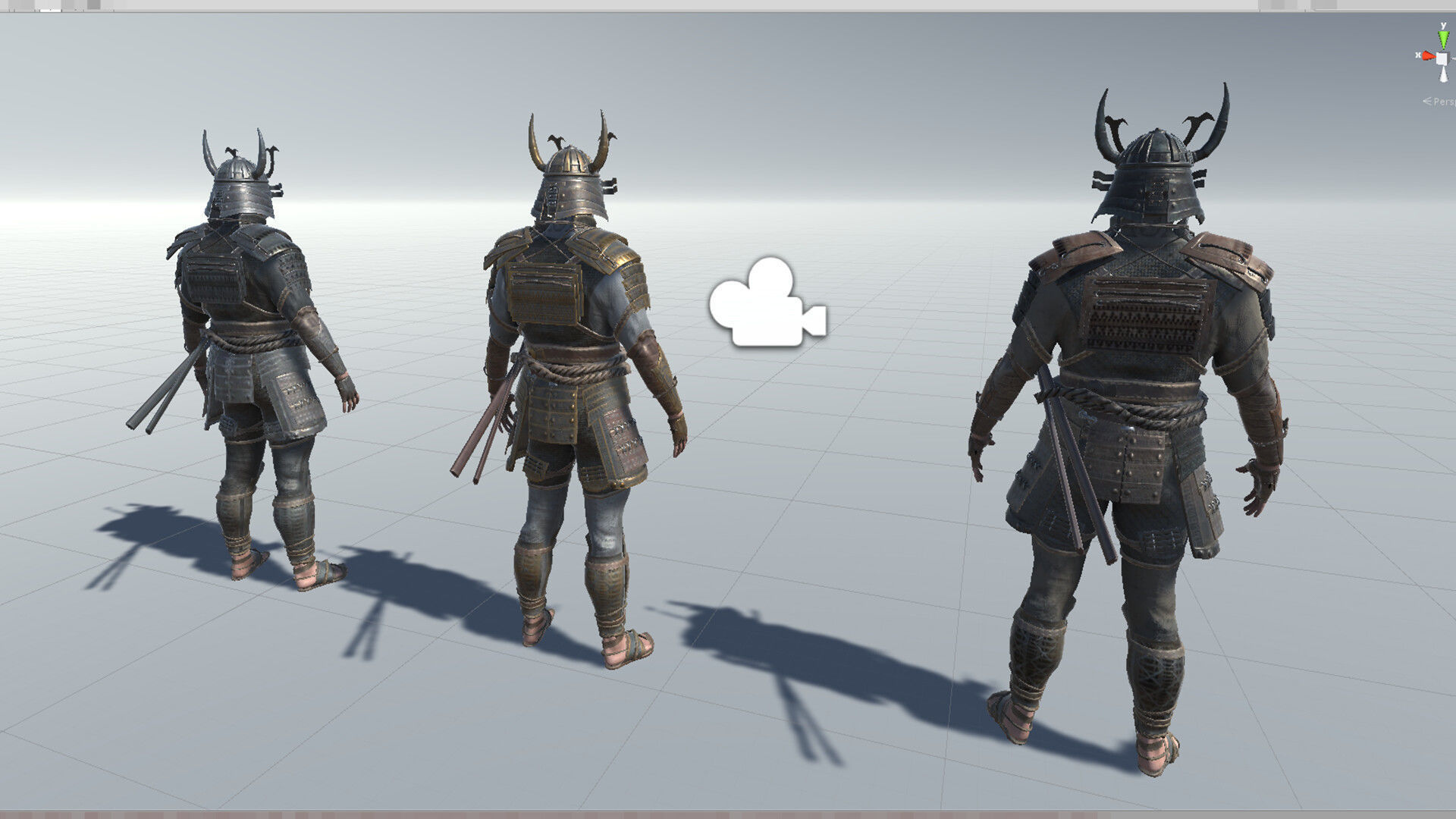 Samurai Boss Low-poly 3D model_32