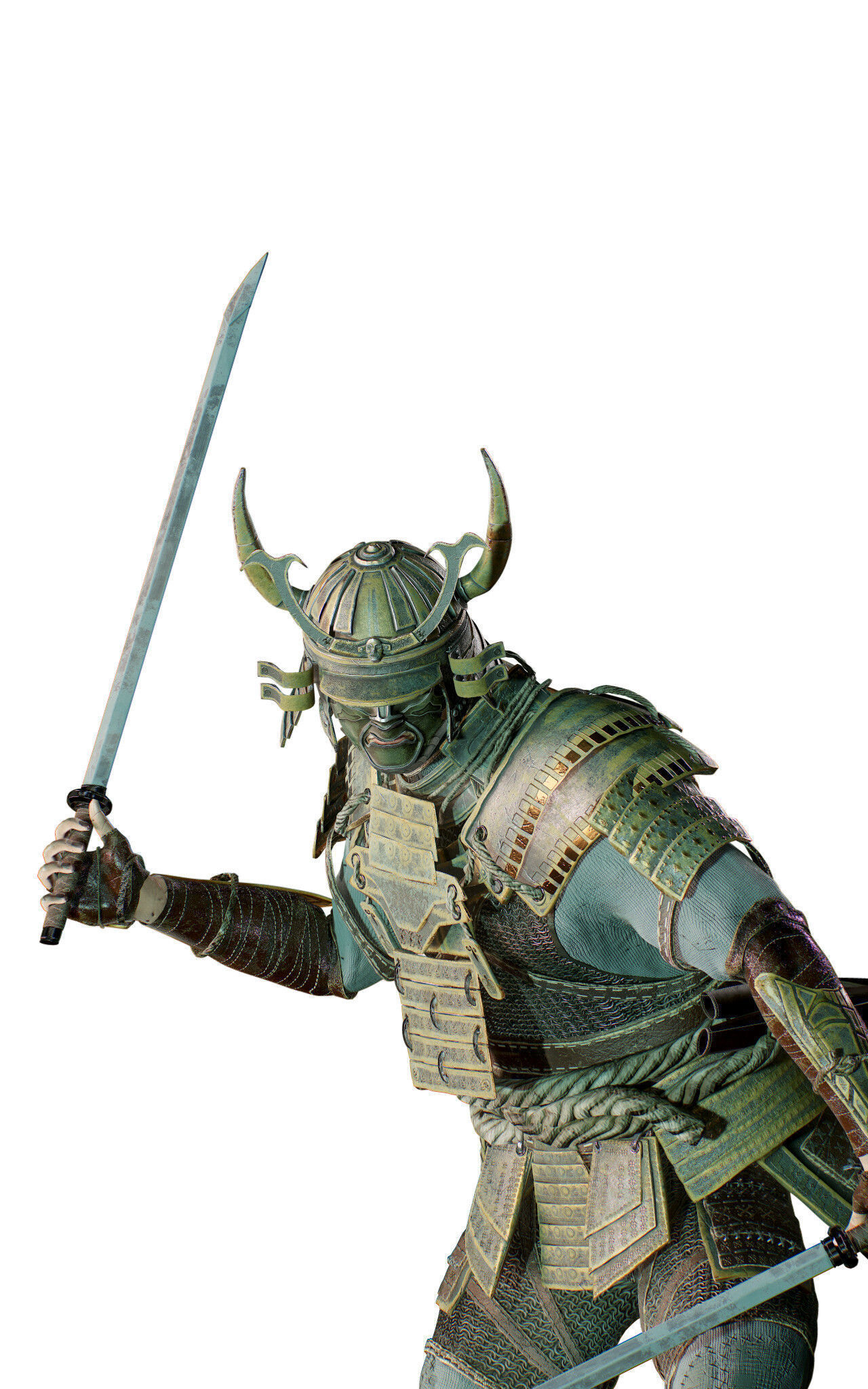 Samurai Boss Low-poly 3D model_8