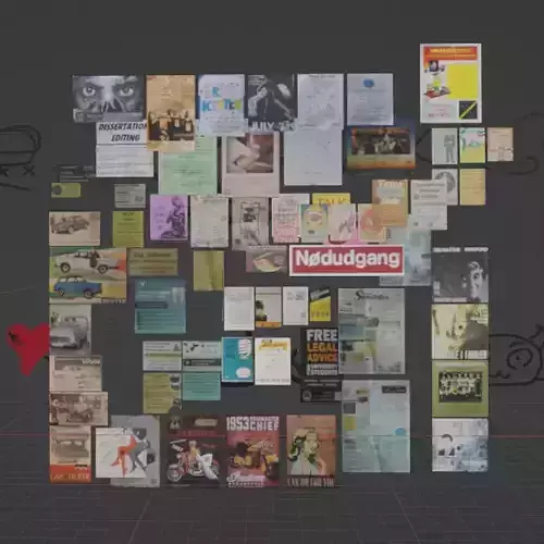 67 flyer-advertisement-sticker pack