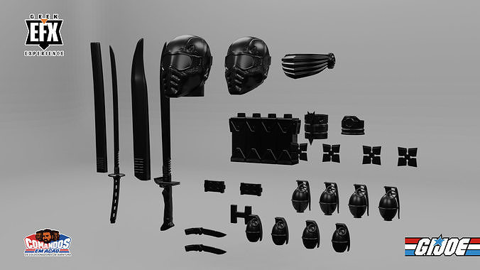 Snake Eyes FanArt GIJOE 3D print model