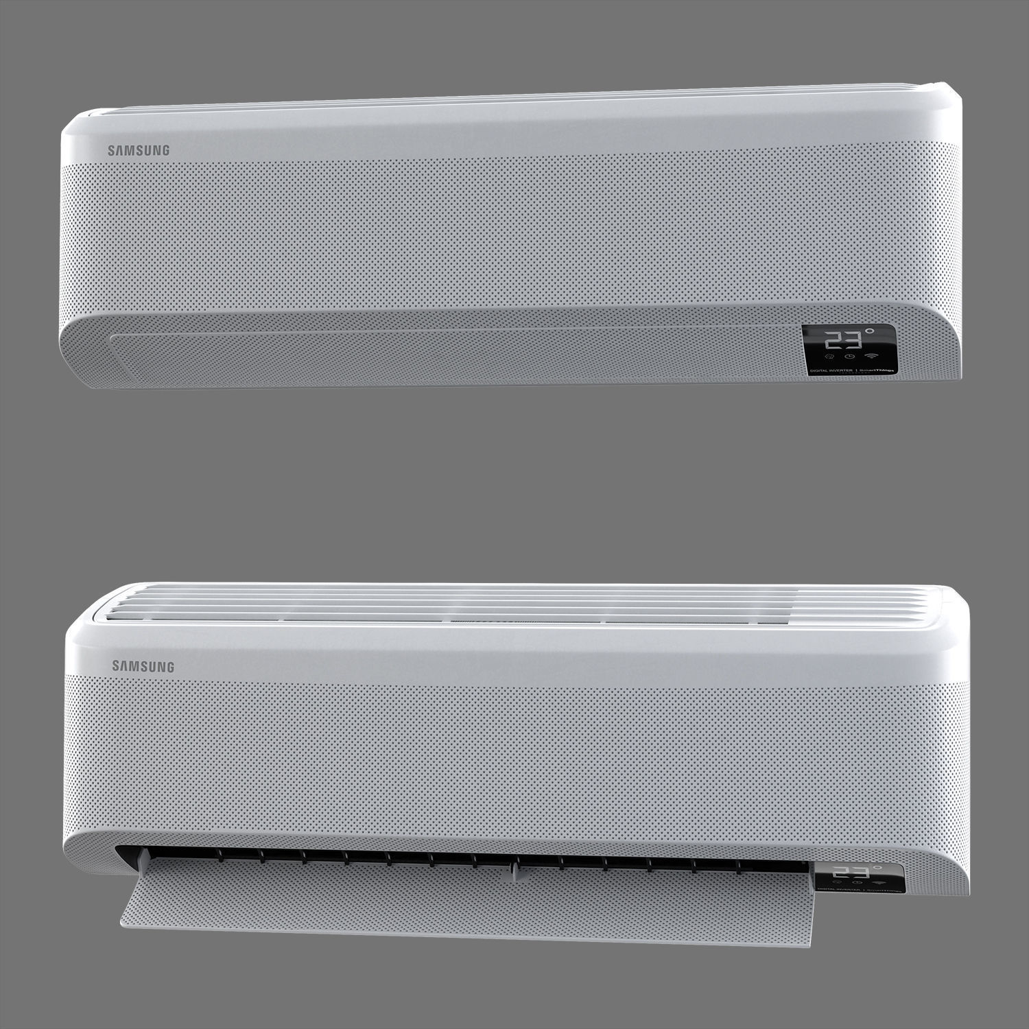 Air conditioner Samsung AR9500T Wind Free Low-poly 3D model_2