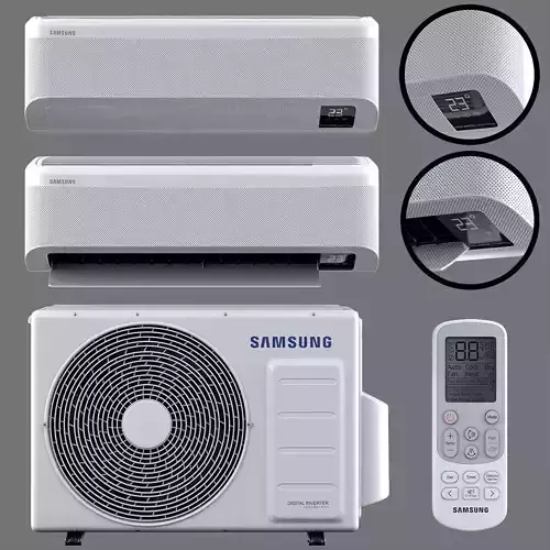 Air conditioner Samsung AR9500T Wind Free Low-poly 3D model