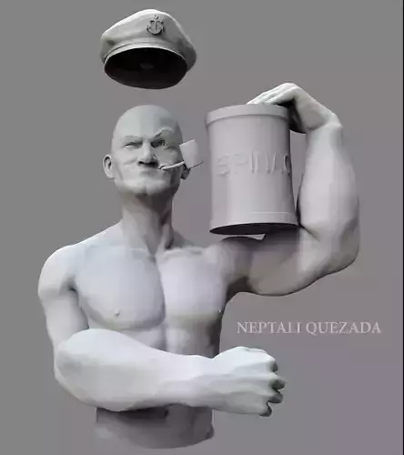 Popeye el marino 3D print model