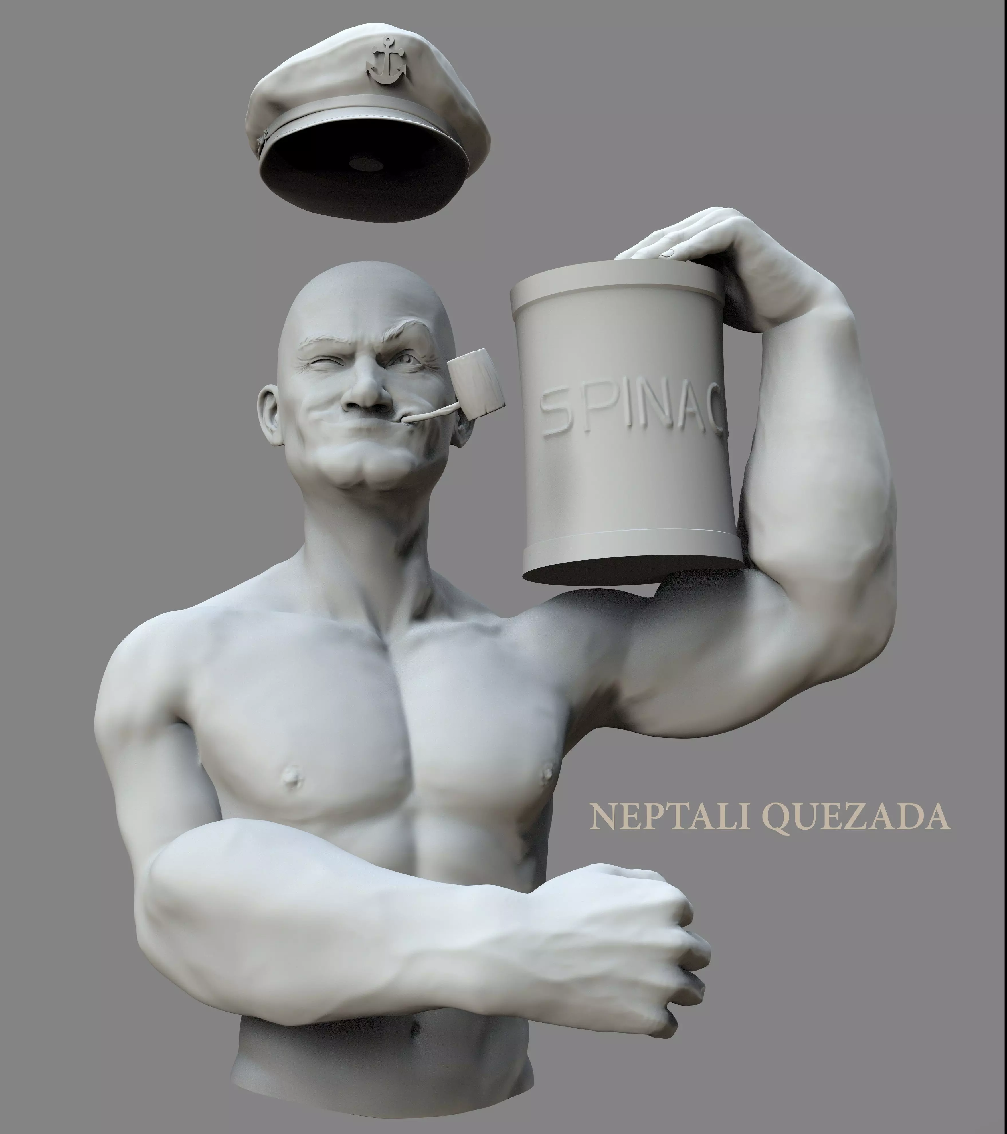 Popeye el marino 3D print model_0