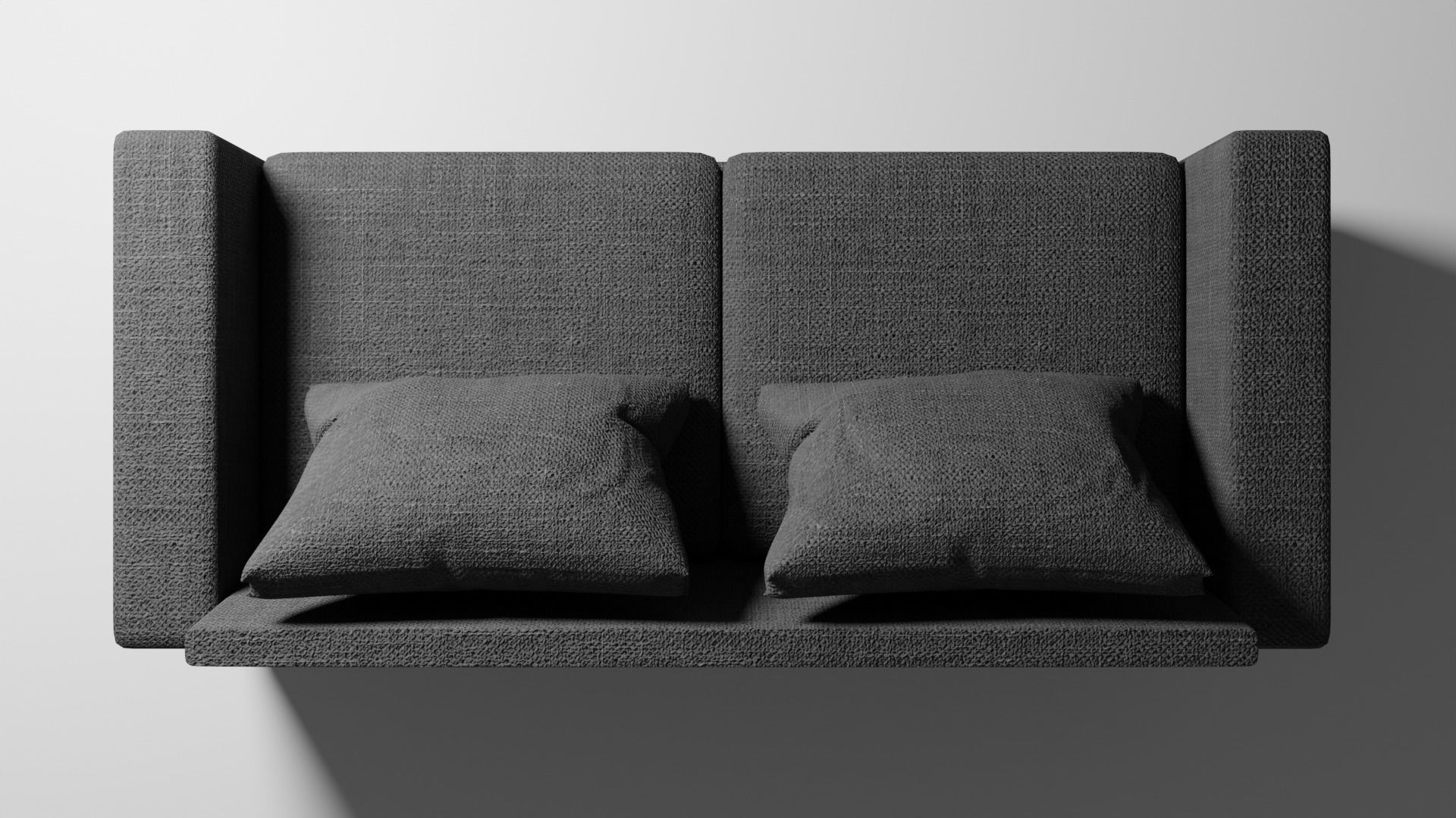Mid-Century Modern Loveseat Sofa 3D Model Low-poly 3D model_3
