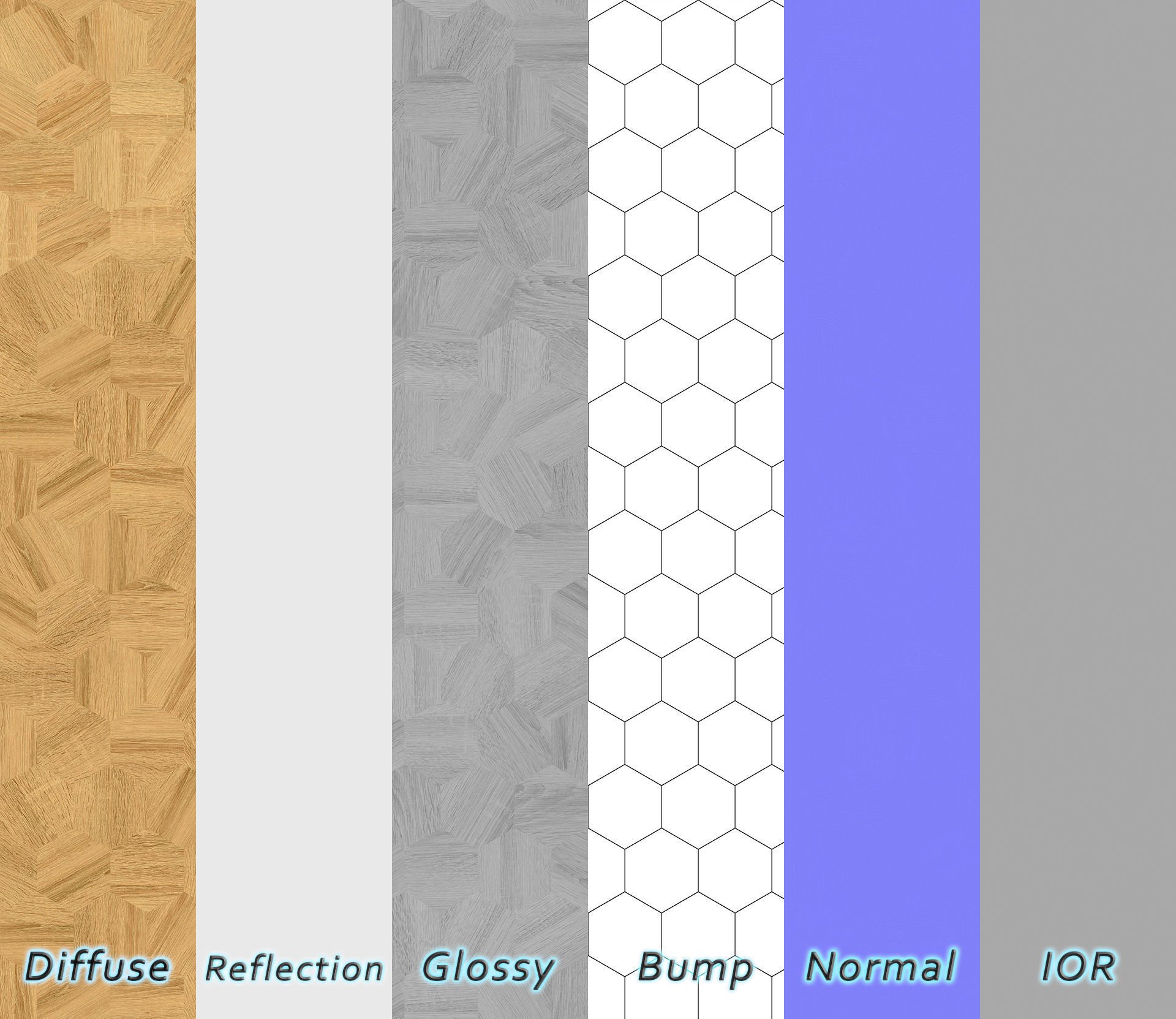 Parquet - Laminate - Wooden floor 3D model_1