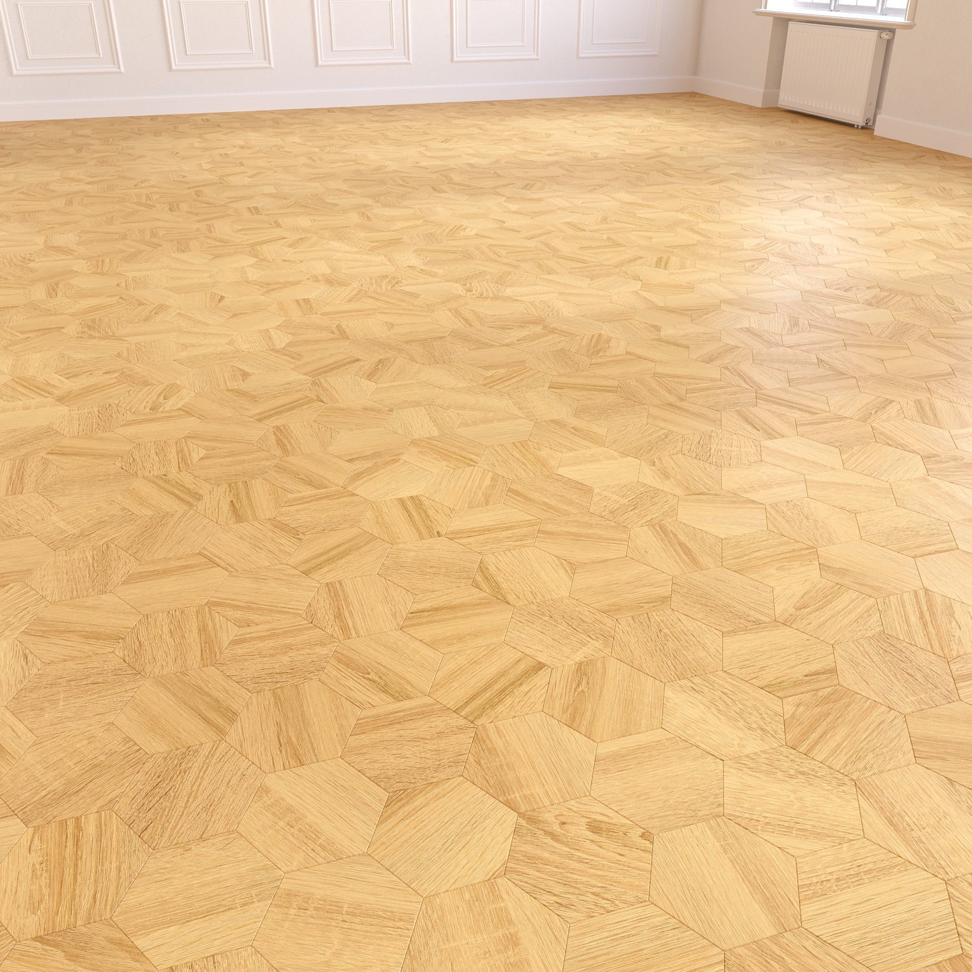 Parquet - Laminate - Wooden floor 3D model_4