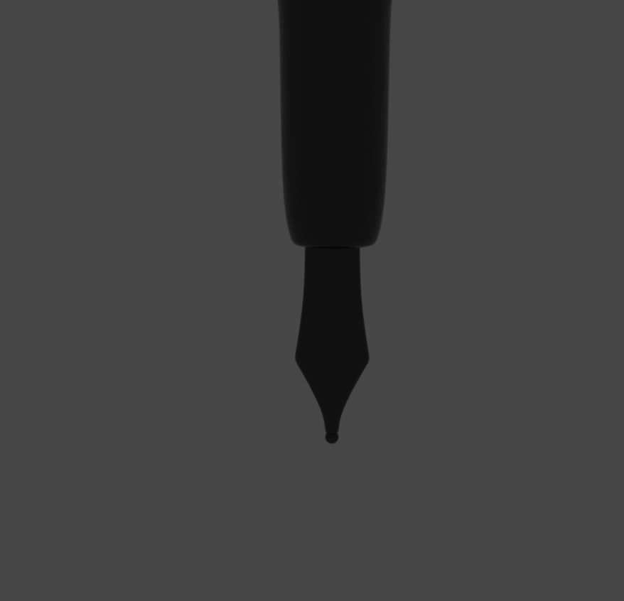 Black Pen 3D model_4