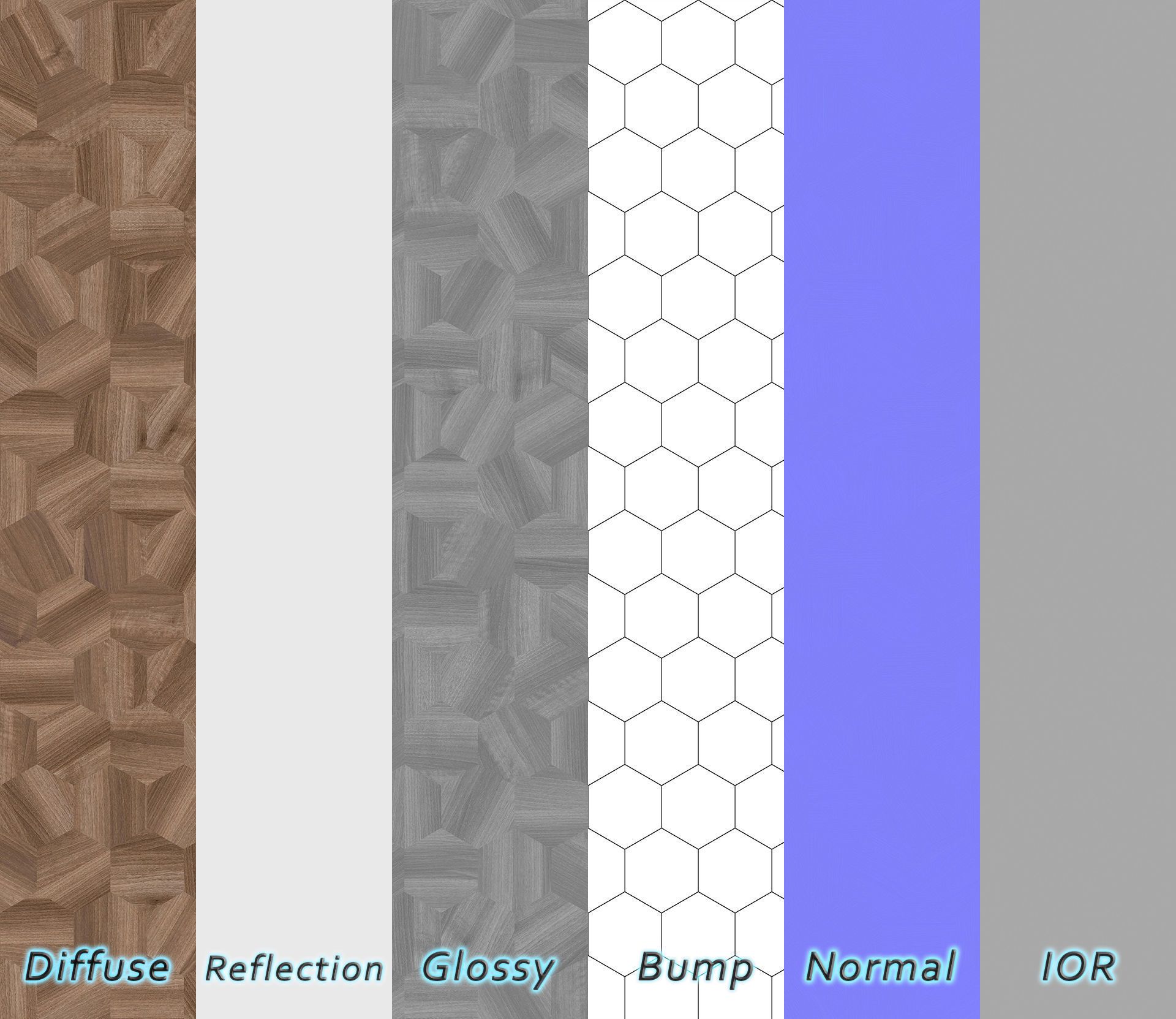 Parquet - Laminate - Wooden floor 3D model_1