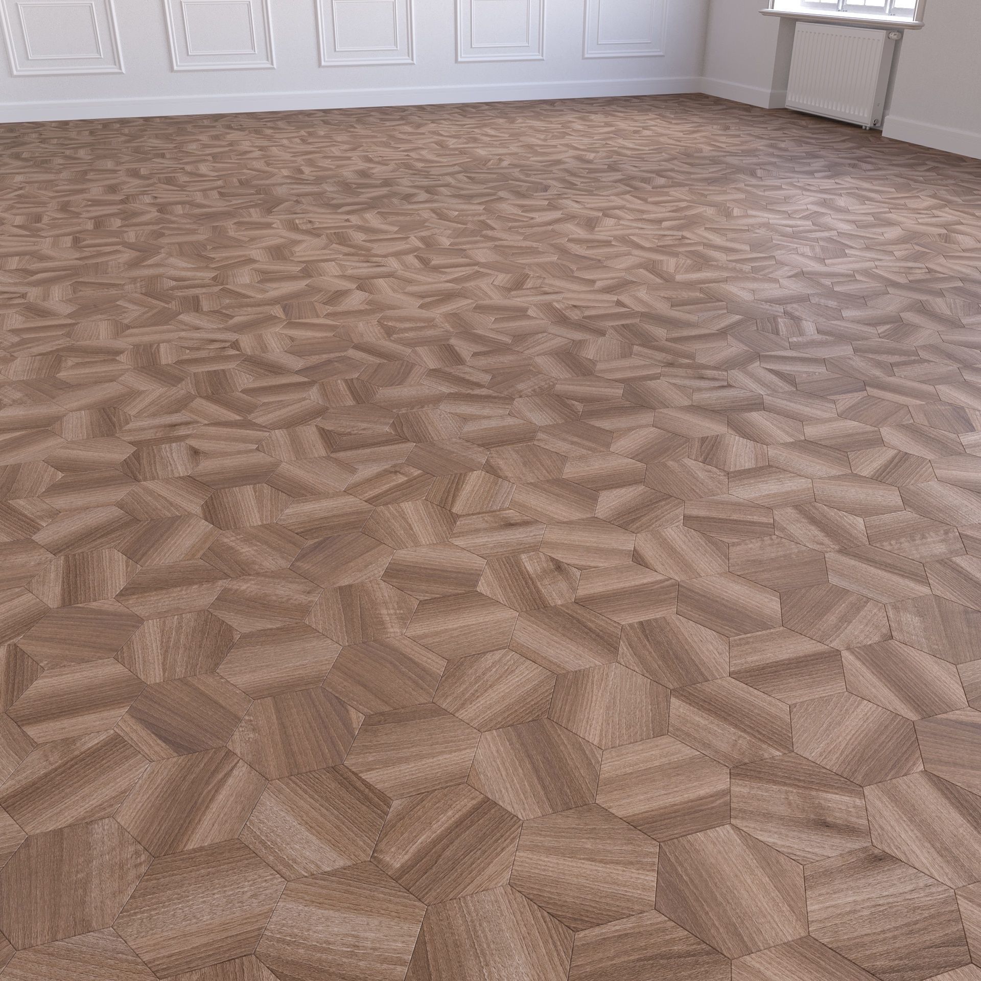Parquet - Laminate - Wooden floor 3D model_4