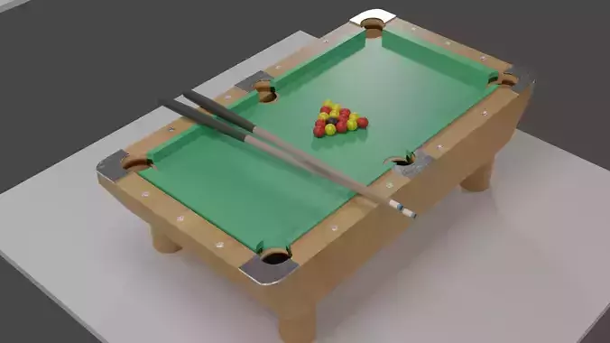 Billards - Pool tables PACK 6 tables with cue sticks and balls