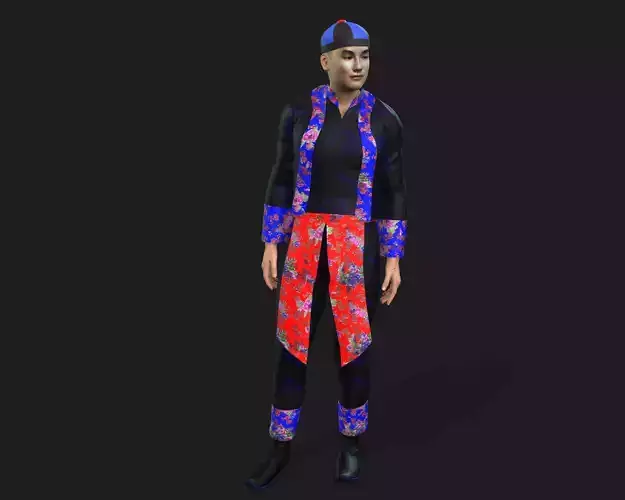 Hmong Txiv Neej Suit 3D model