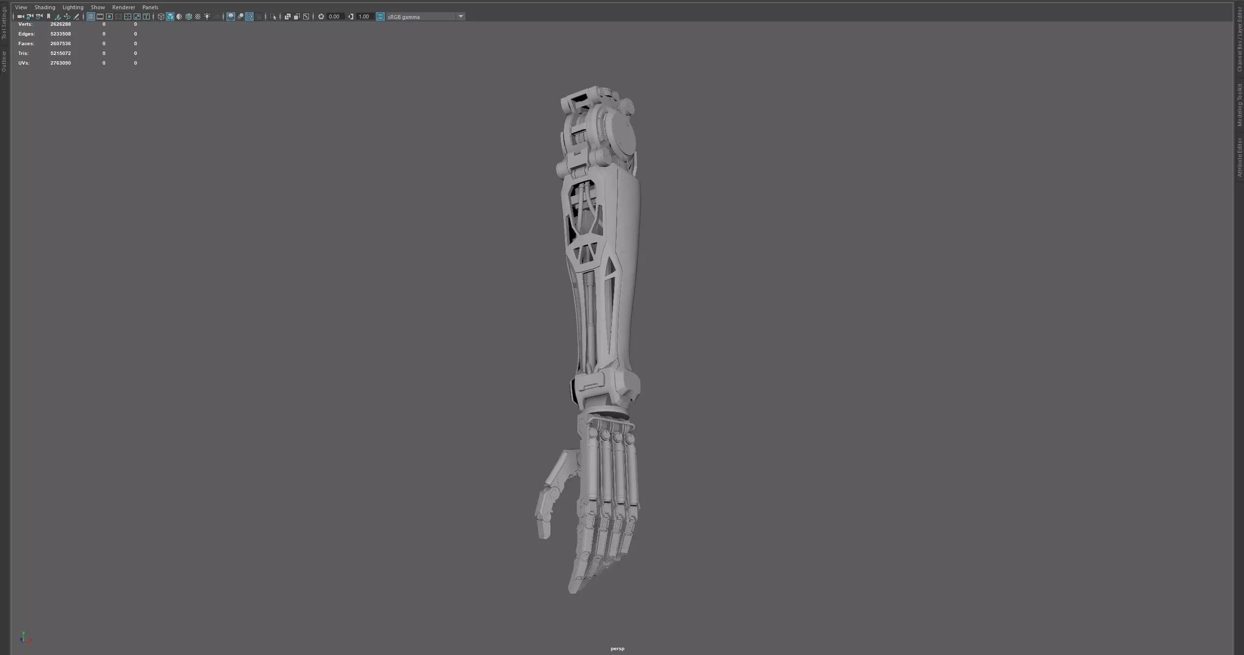 3D RobotArm with UVs 3D model_0