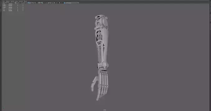 3D RobotArm with UVs 3D model