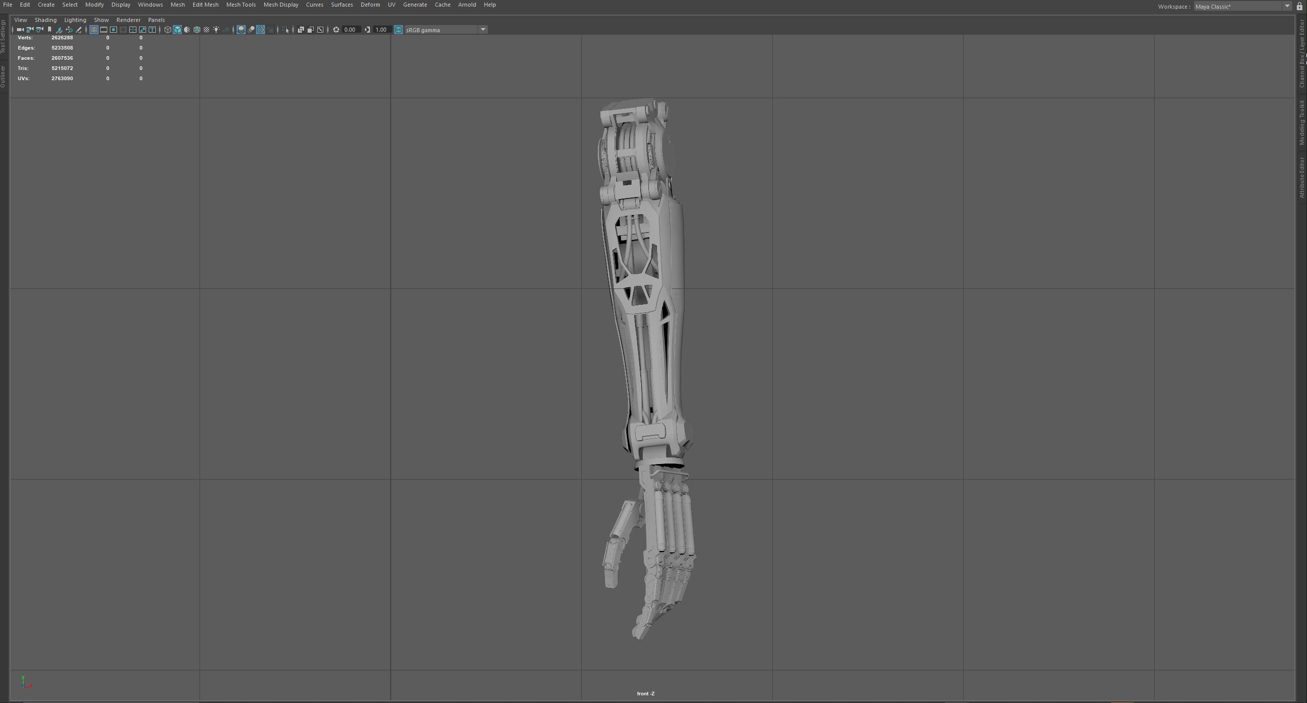 3D RobotArm with UVs 3D model_2