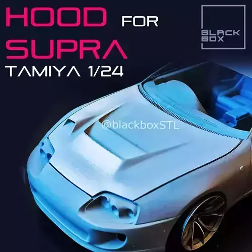 SUPRA VRS CUSTOM HOOD FOR TAMIYA 1-24 MODELKIT 3D print model