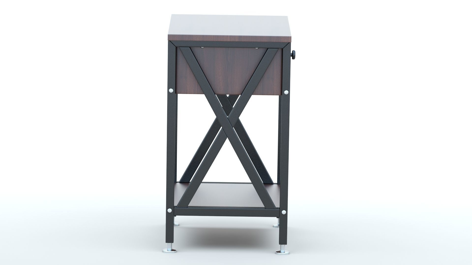 VECELO Table Night Stand  3D model_1