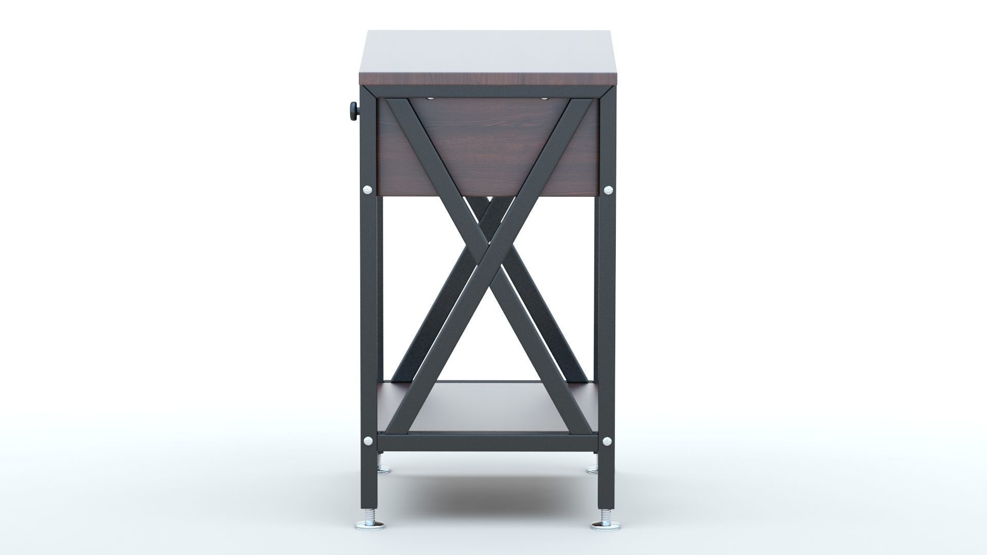 VECELO Table Night Stand  3D model_5