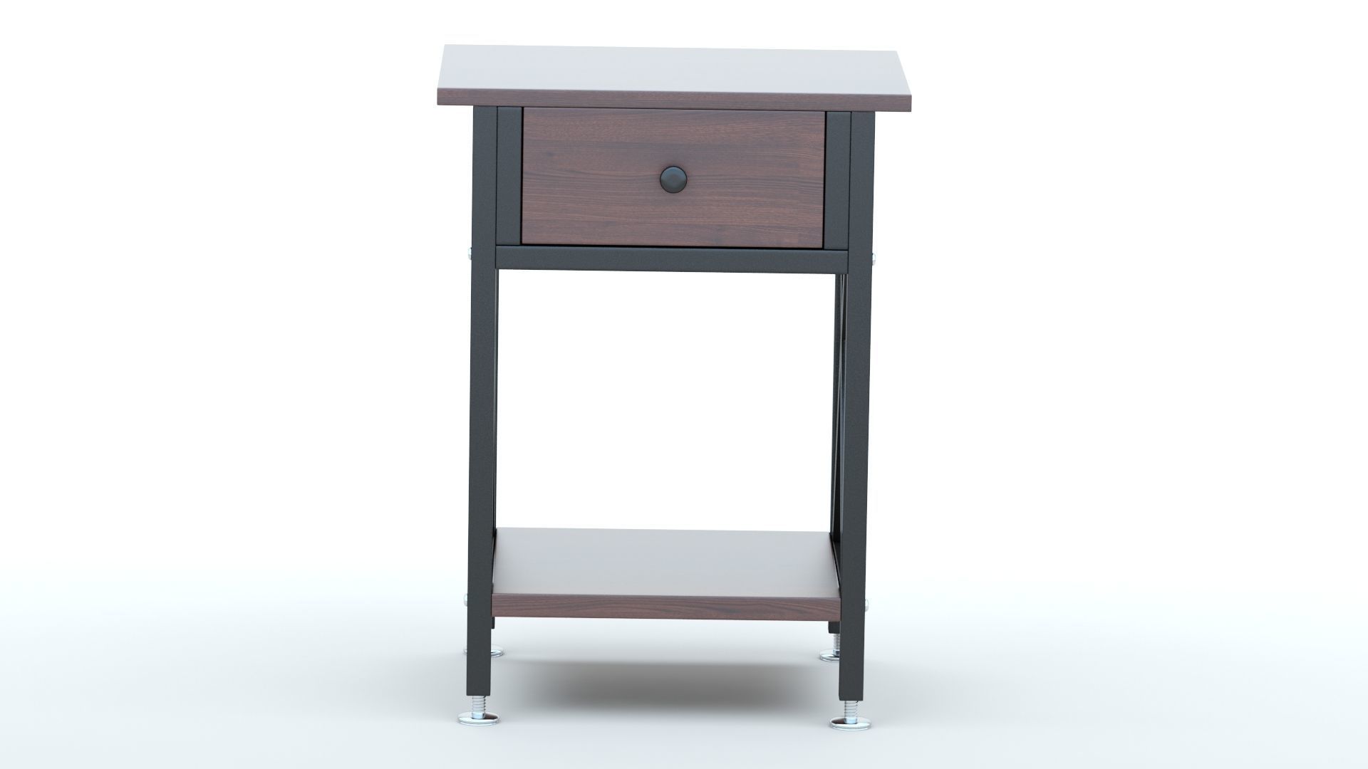VECELO Table Night Stand  3D model_7