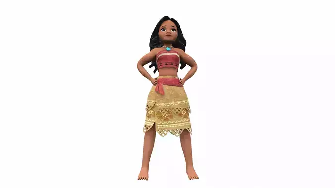 Moana girl 3D model