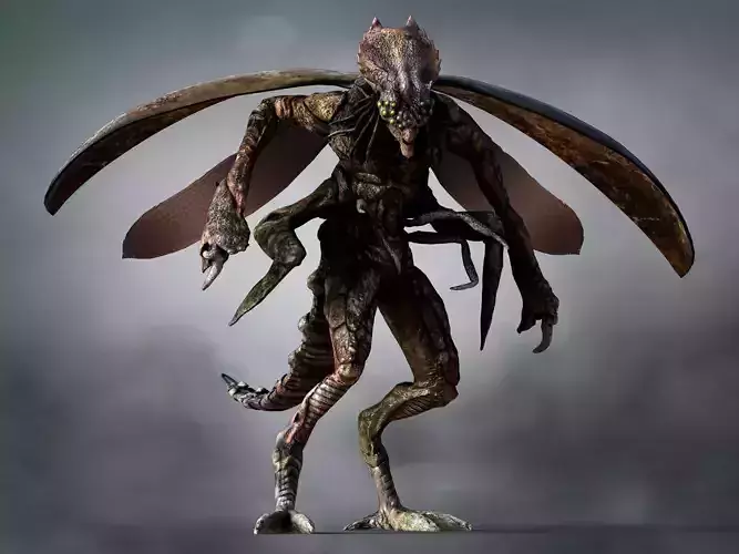 insectoid monster Low-poly 3D model