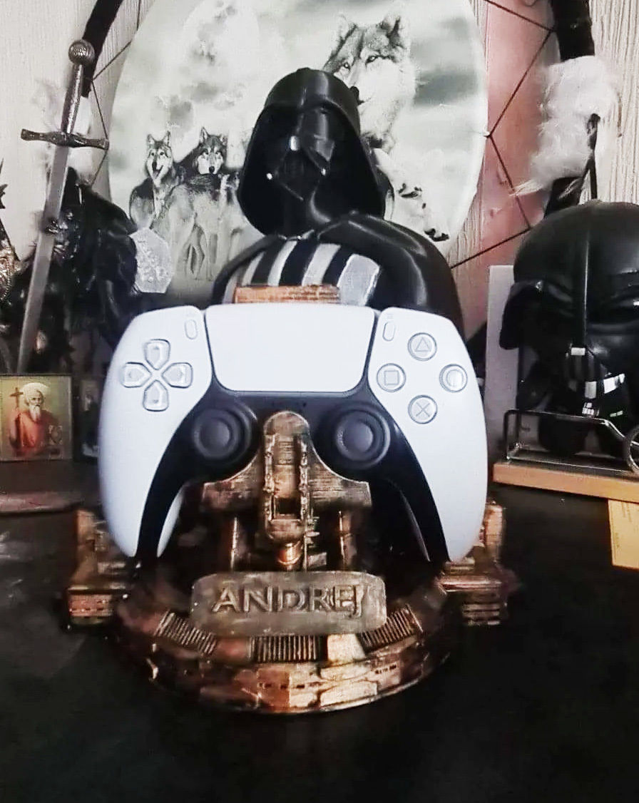 DARTH VADER ANAKIN PS5 PS4 CONTROLLER HOLDER STARWARS OBIWAN 3D print model_2