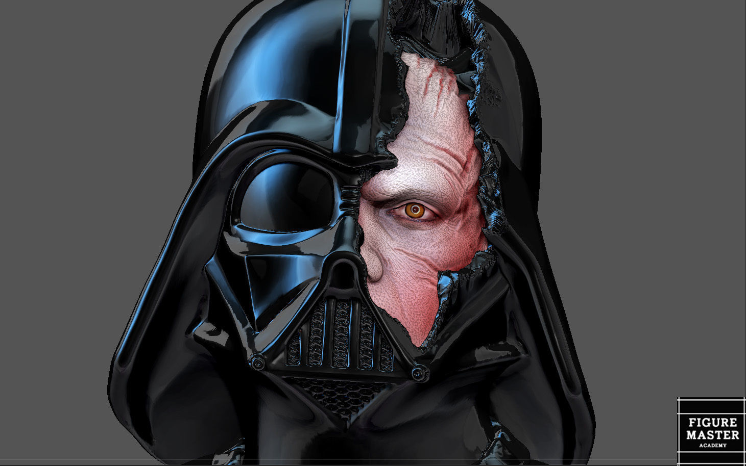 DARTH VADER ANAKIN PS5 PS4 CONTROLLER HOLDER STARWARS OBIWAN 3D print model_12