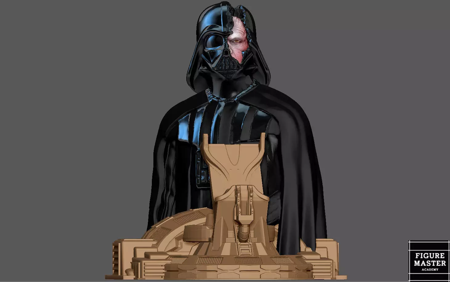 DARTH VADER ANAKIN PS5 PS4 CONTROLLER HOLDER STARWARS OBIWAN 3D print model_0