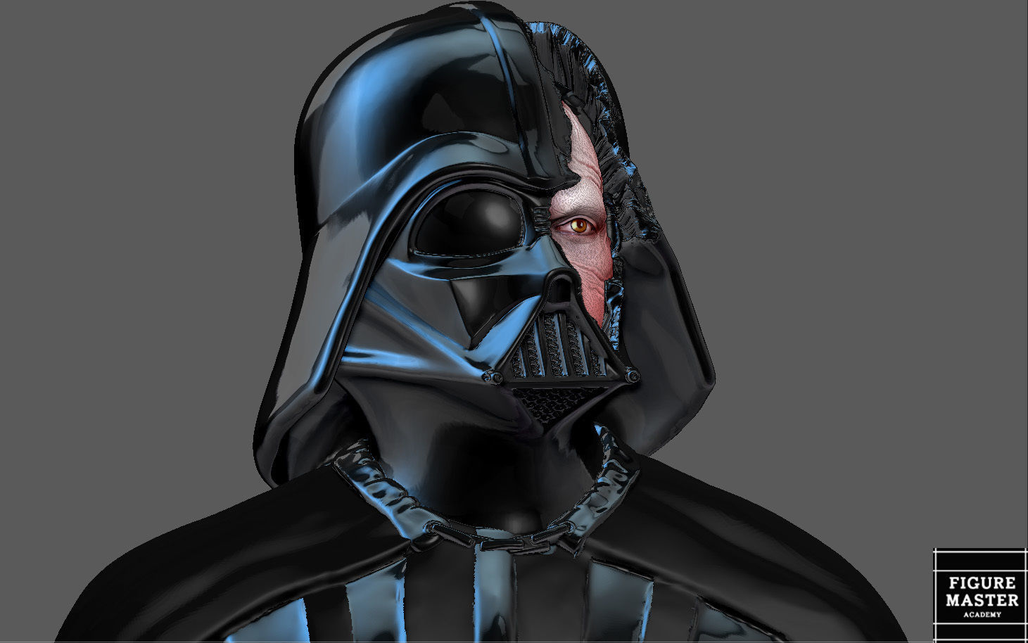 DARTH VADER ANAKIN PS5 PS4 CONTROLLER HOLDER STARWARS OBIWAN 3D print model_10