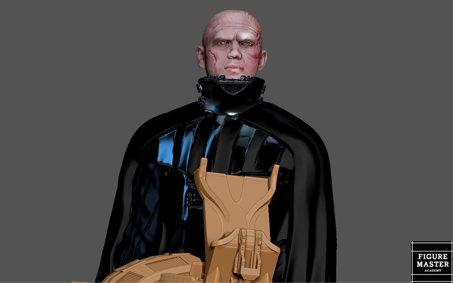 DARTH VADER ANAKIN PS5 PS4 CONTROLLER HOLDER STARWARS OBIWAN 3D print model_25