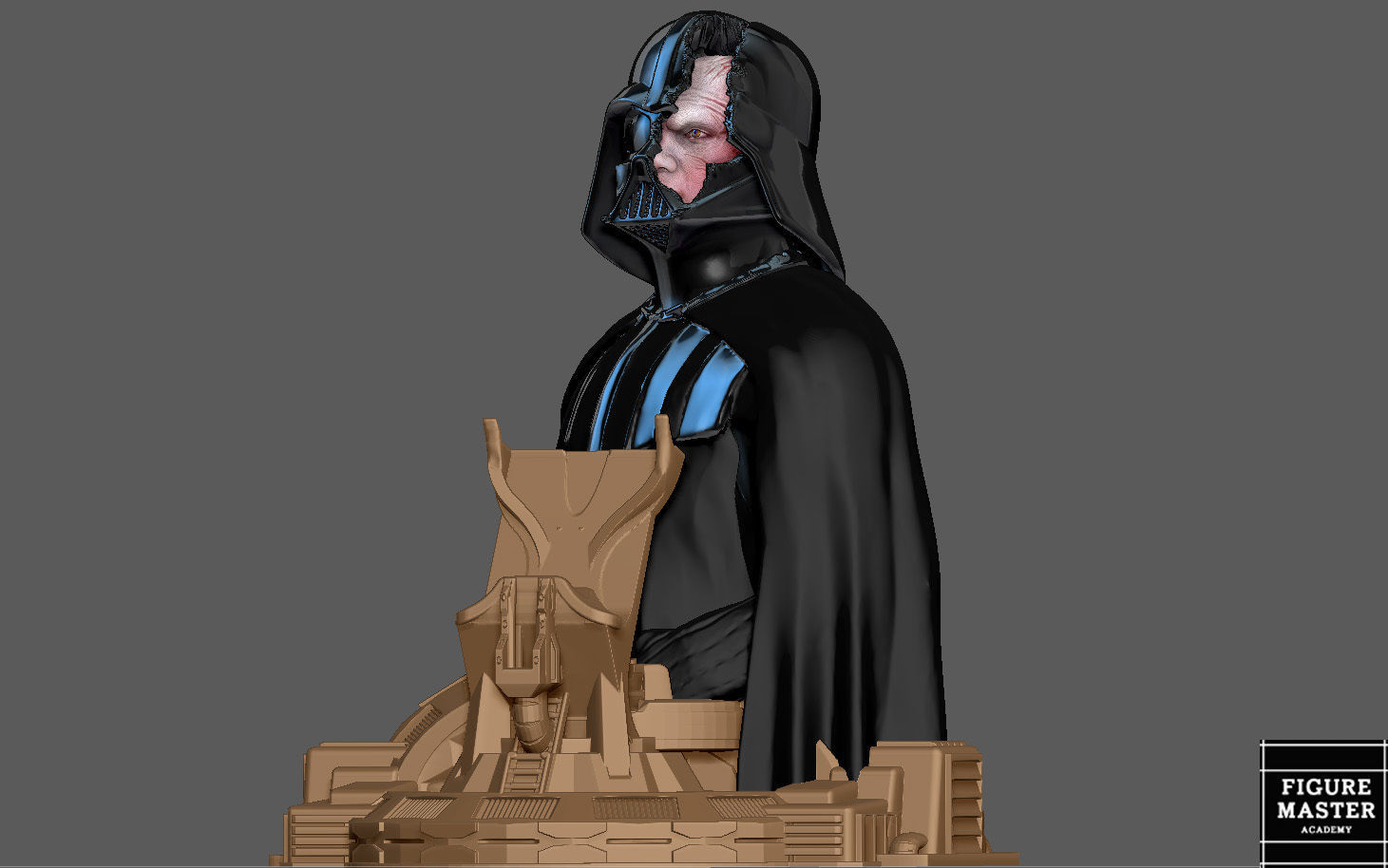 DARTH VADER ANAKIN PS5 PS4 CONTROLLER HOLDER STARWARS OBIWAN 3D print model_29