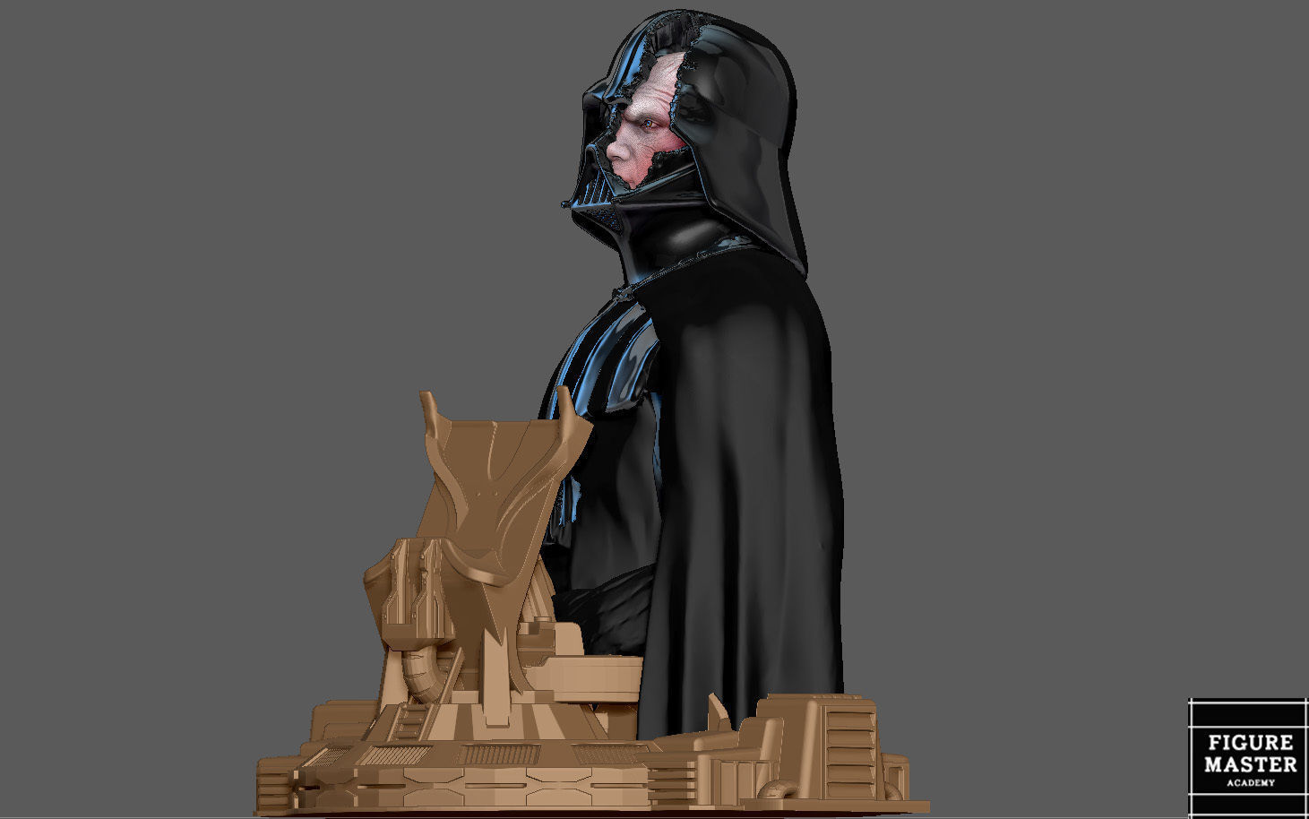 DARTH VADER ANAKIN PS5 PS4 CONTROLLER HOLDER STARWARS OBIWAN 3D print model_33