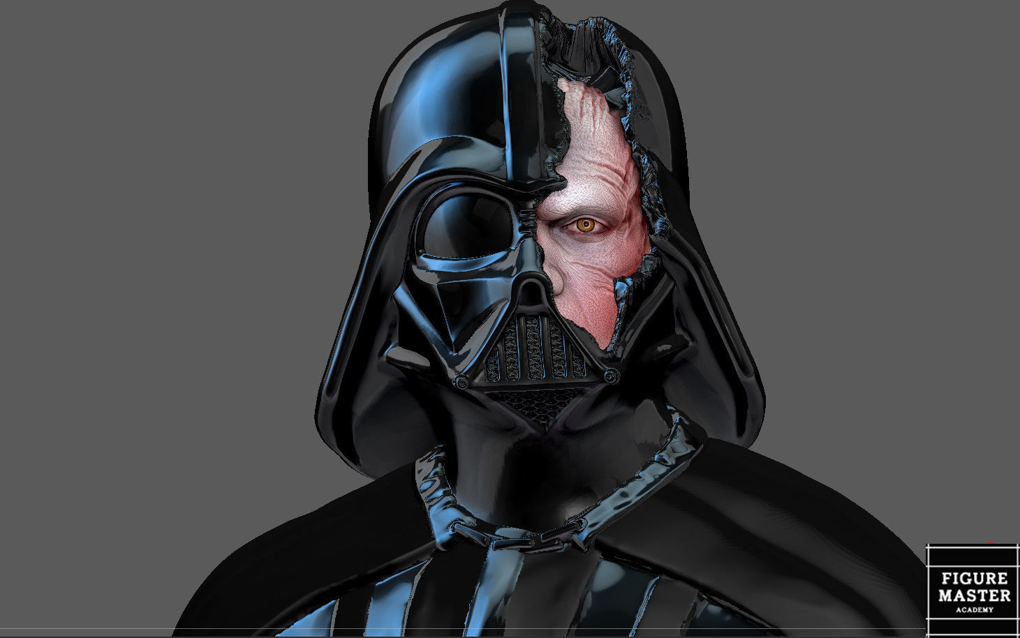 DARTH VADER ANAKIN PS5 PS4 CONTROLLER HOLDER STARWARS OBIWAN 3D print model_1